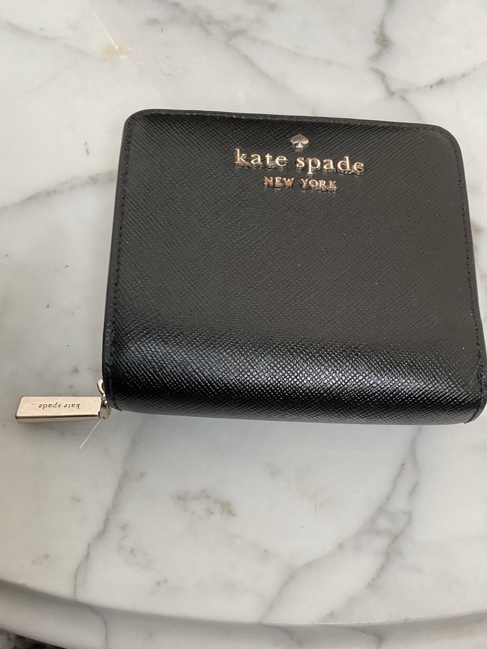 kate spade Black Quilted Leather Mini Backpack with Matching Zip Wallet EUC - Picture 5 of 14